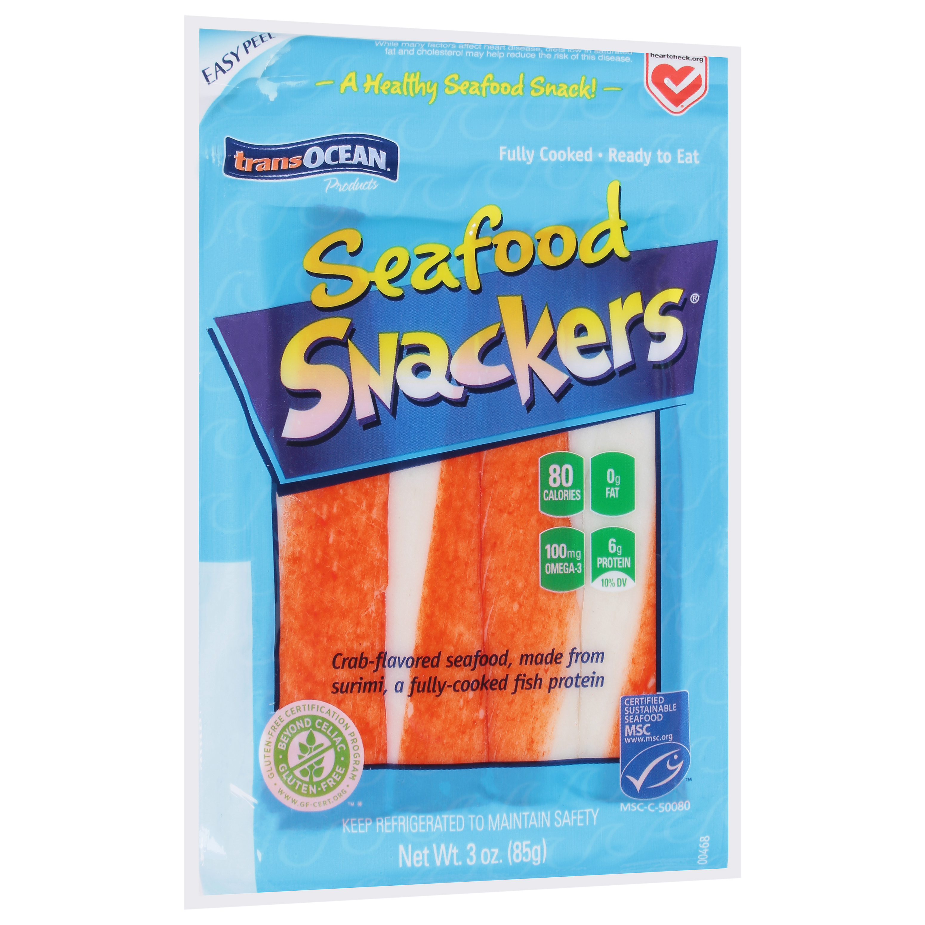 transOcean Seafood Snackers Fresh 3 oz bag Stop Shop