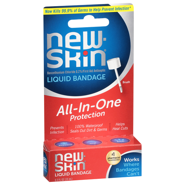 New Skin Liquid Bandage 0.3 oz pkg Food Lion