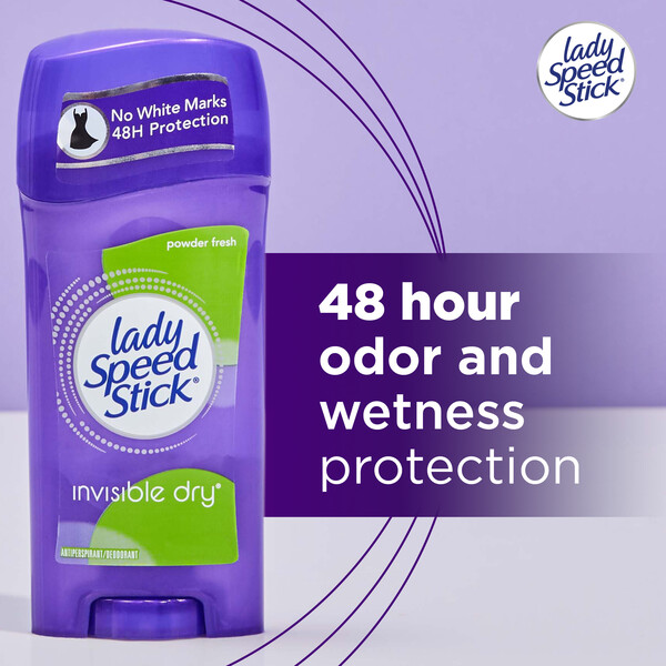 Lady Speed Stick Antiperspirant Deodorant Powder Fresh Invisible