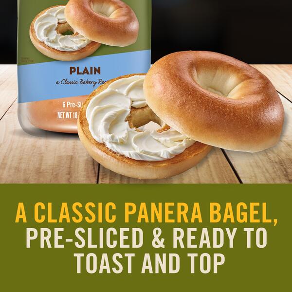 Panera Bread Bagels Plain Pre Sliced