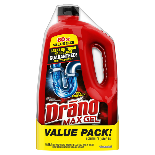 Drano® Pro Strength Max Gel Clog Remover Drain Cleaner, 32 fl oz