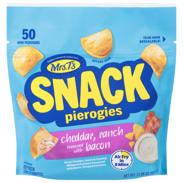 Mrs T's Mrs. T's® Snack Pierogies Cheddar Ranch Seasoned with Bacon — product image