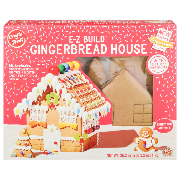 Create A Treat E-Z Build Gingerbread House Kit - 35.5 oz pkg