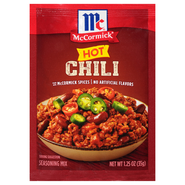 McCormick Hot Chili Seasoning Mix 1.25 oz pkt Stop Shop