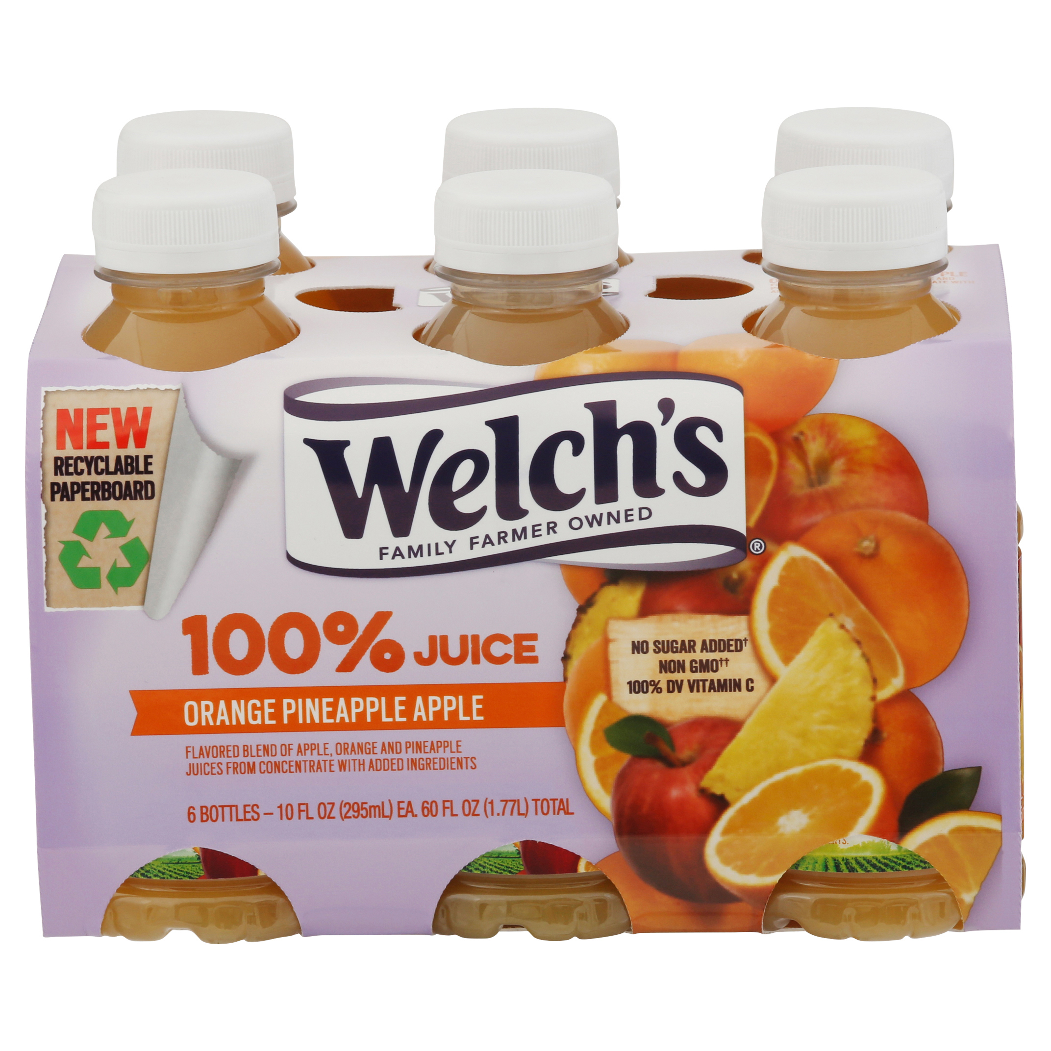 100% Juice, Orange, 10oz Bottle, 24/Carton