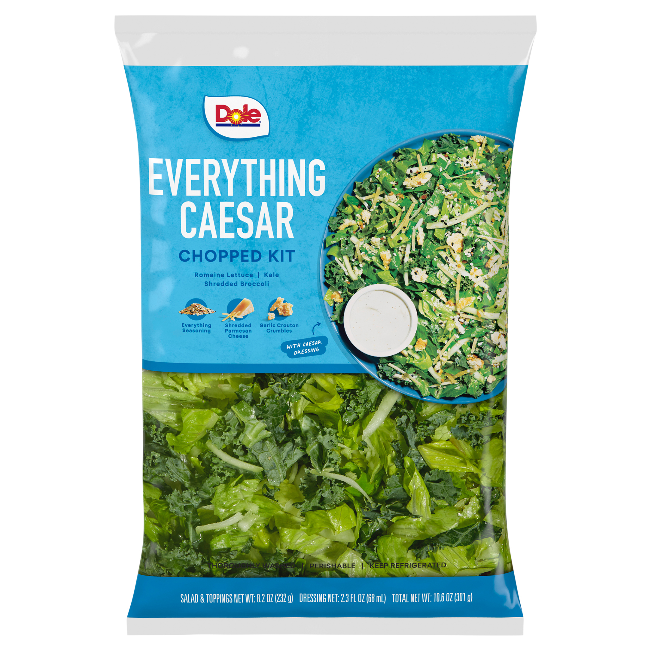 Dole Salad Chopped Kit, Caesar, 10.6 oz