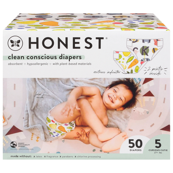 Honest sales diapers ingredients