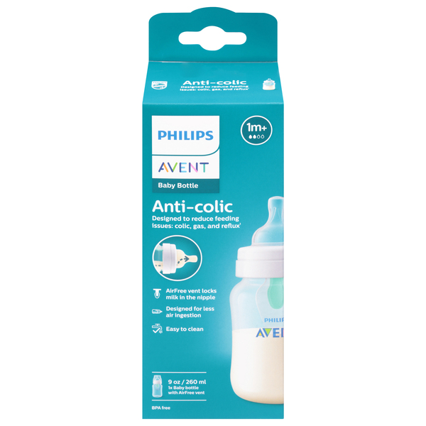 Philips Avent Natural Response Nipple Flow 5 6M+ 2 Ct. Baby Bottle