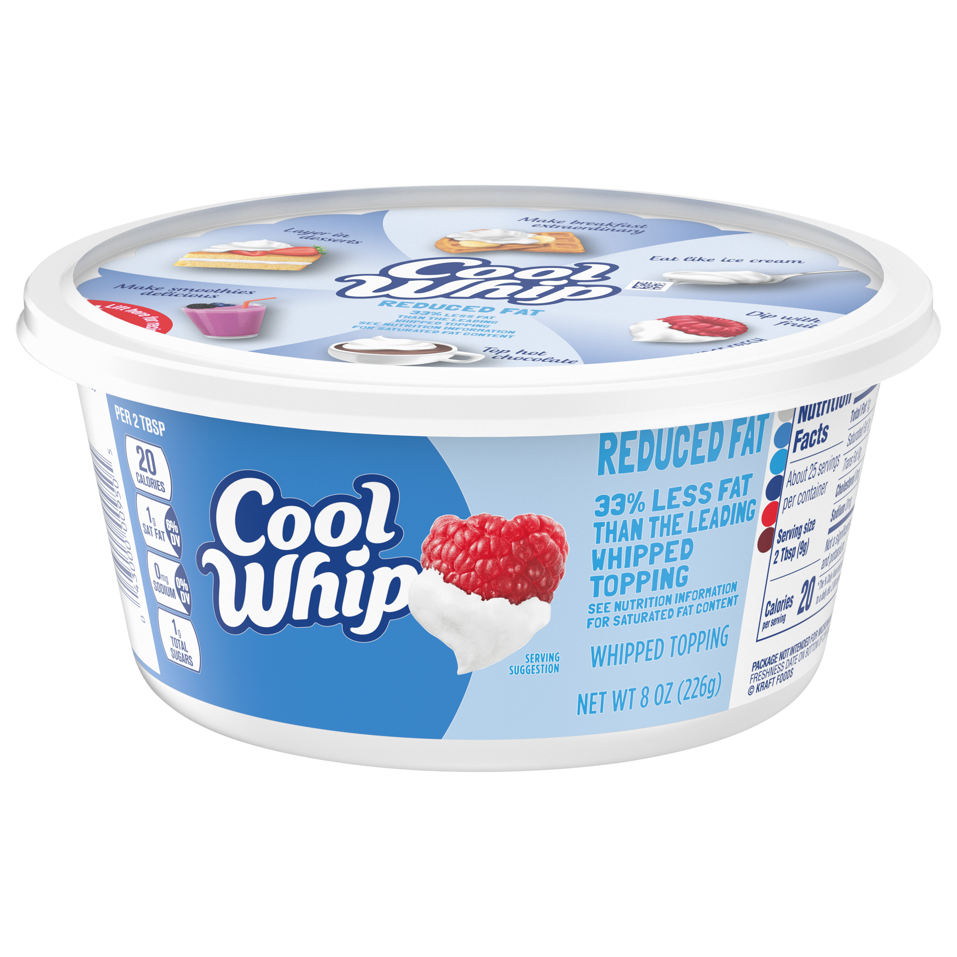 Cool Whip Whipped Topping Reduced Fat - 8 oz tub | Stop & Shop