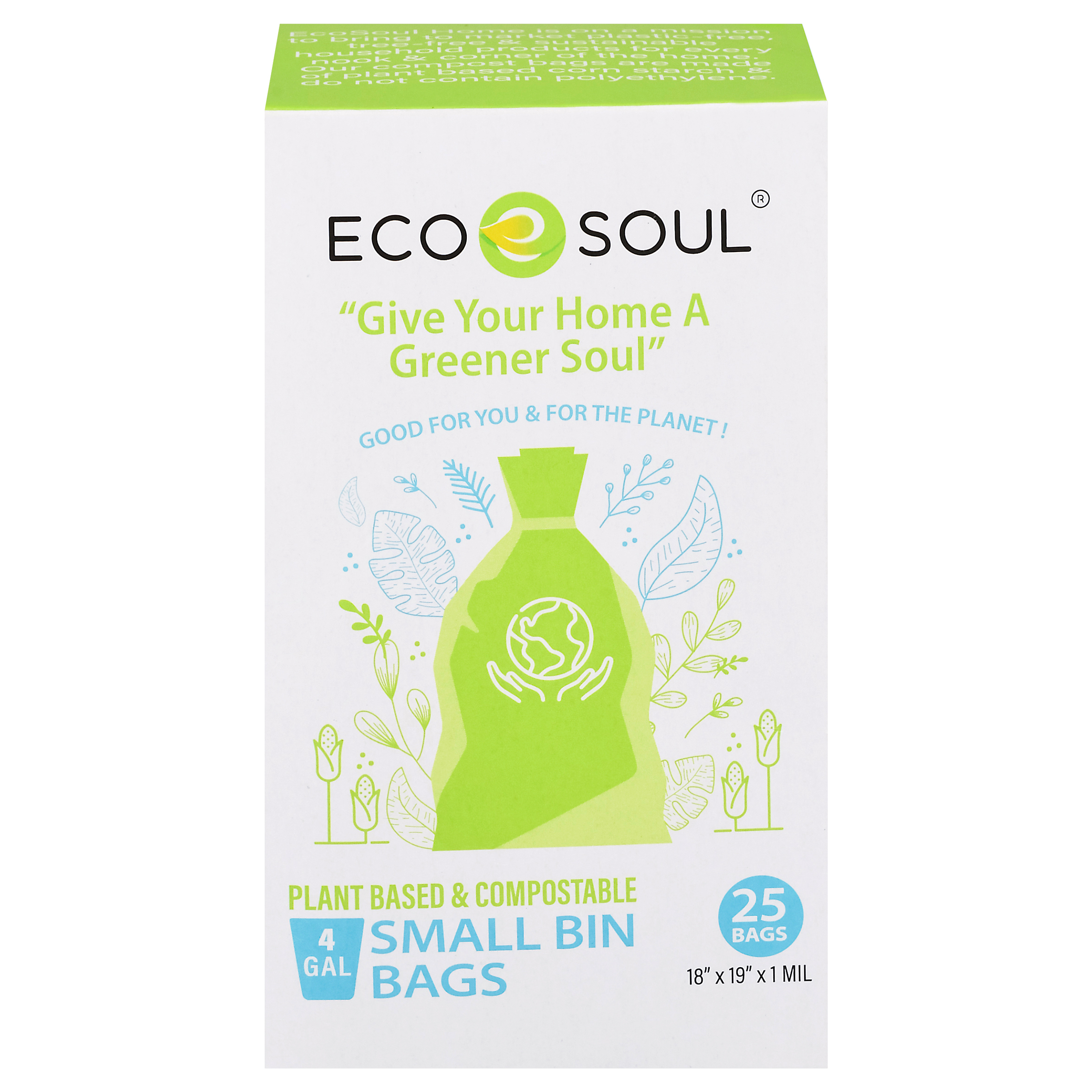 for Good Compostable 4 Gallon Trash Bags 25 Count