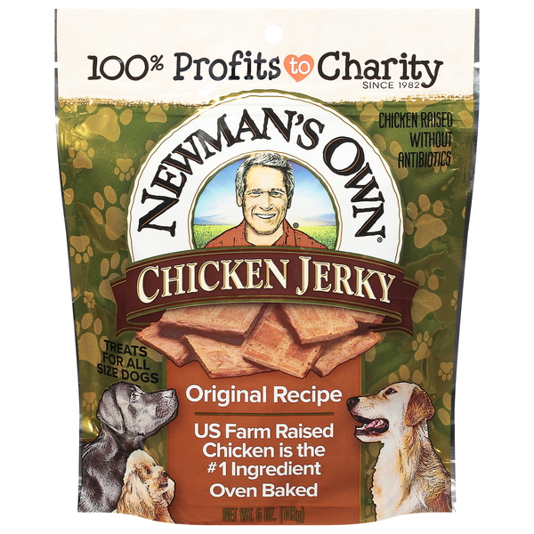 Newman's own hot sale dog beef jerky