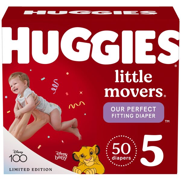 Huggies Little Movers Disney Baby Size 5 Diapers 27 lbs 50 ct