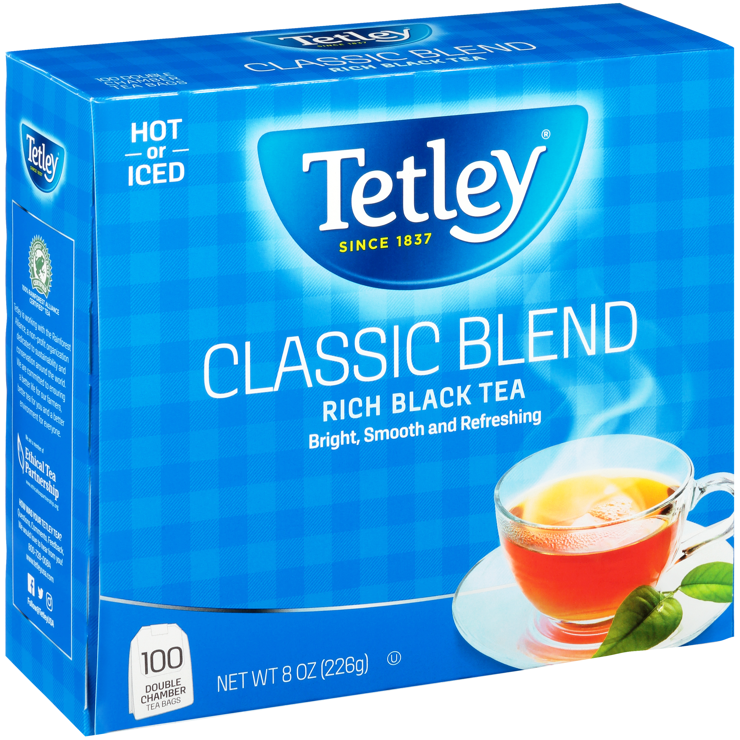 Tetley Classic Blend Rich Black Tea Bags - 100 ct box