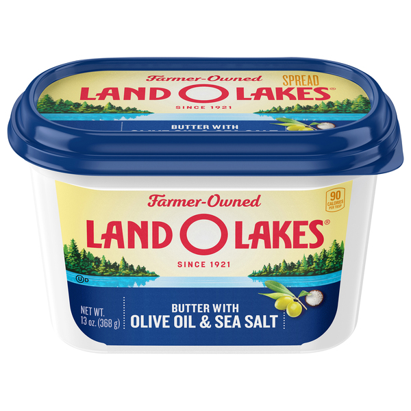 Land O Lakes Butter Spread with Olive Oil & Sea Salt - 13 oz tub | GIANT