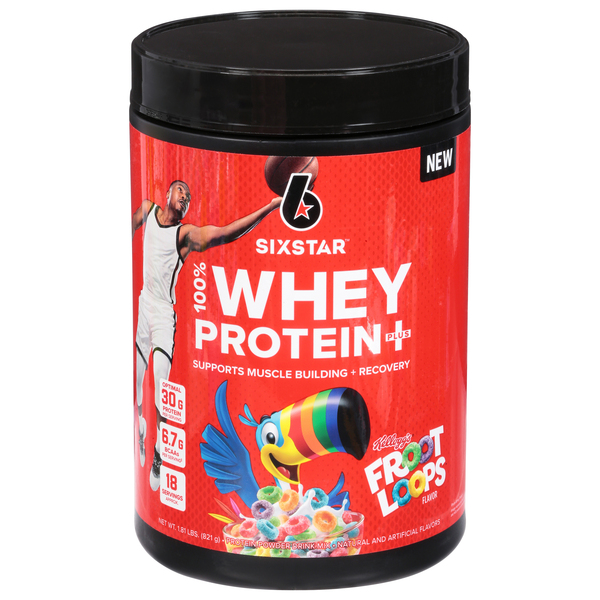 Six Star 100% Whey Protein Plus - Kellogg's Froot Loops, 1.81 lb