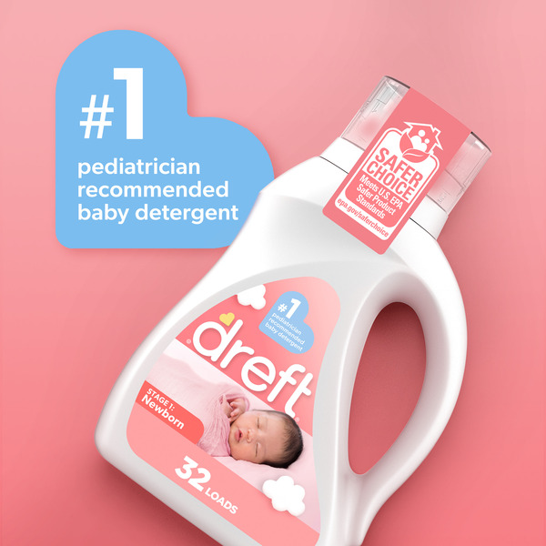 Dreft Stage 1 Newborn Baby Liquid Laundry Detergent 92 oz btl GIANT