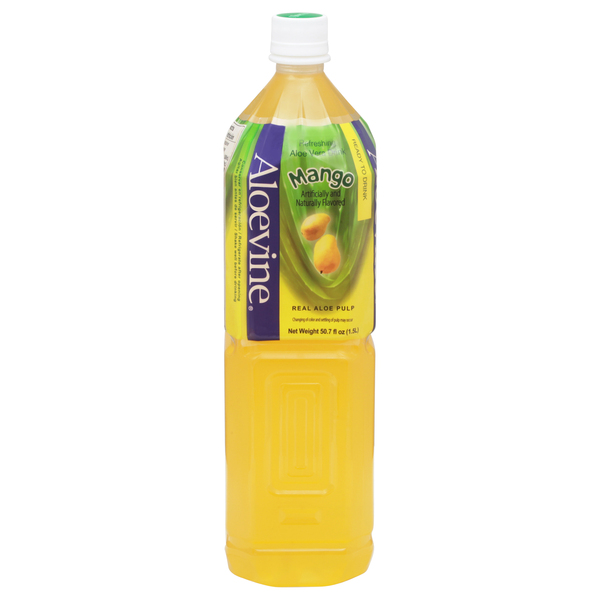 Aloevine Aloe Vera Drink Mango 50.7 oz btl Stop Shop