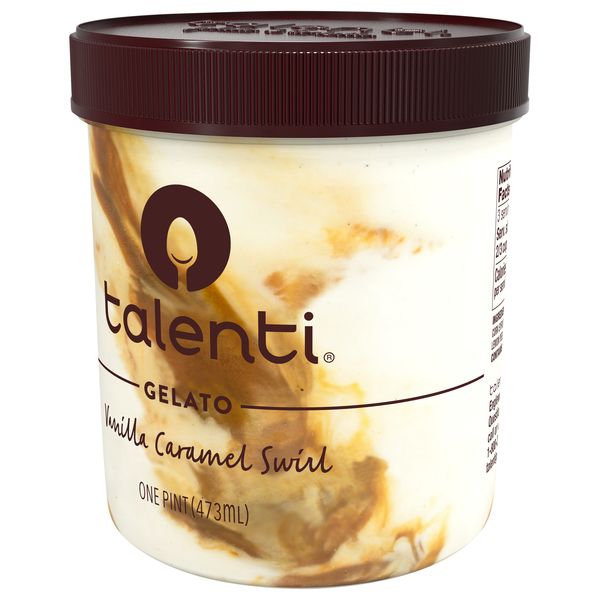 Talenti Vanilla Caramel Swirl Gelato Pint, 16 oz - Jay C Food Stores
