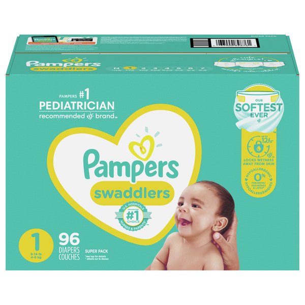 Pampers size hotsell 1 96 pack