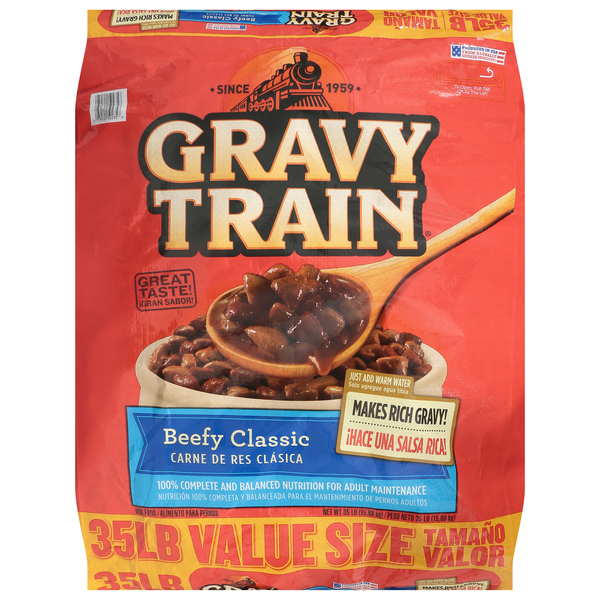 Gravy Train Dry Dog Food Beefy Classic 35 lb bag Food Lion