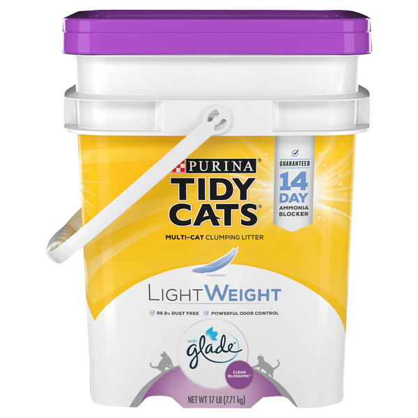 Tidy Cats Lightweight Clumping Litter Tough Odor Clean Blossoms