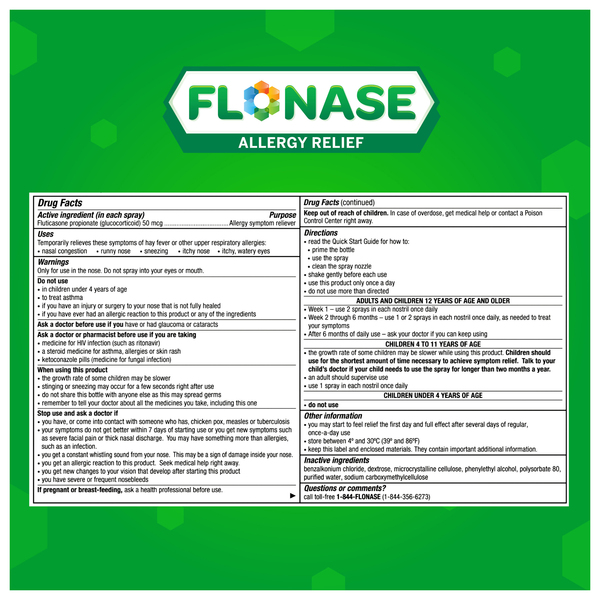 Flonase ingredient on sale