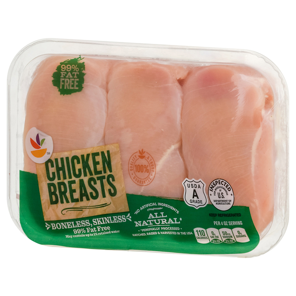 Giant 99% Fat Free Boneless Skinless Chicken Breast - 3 ct Fresh