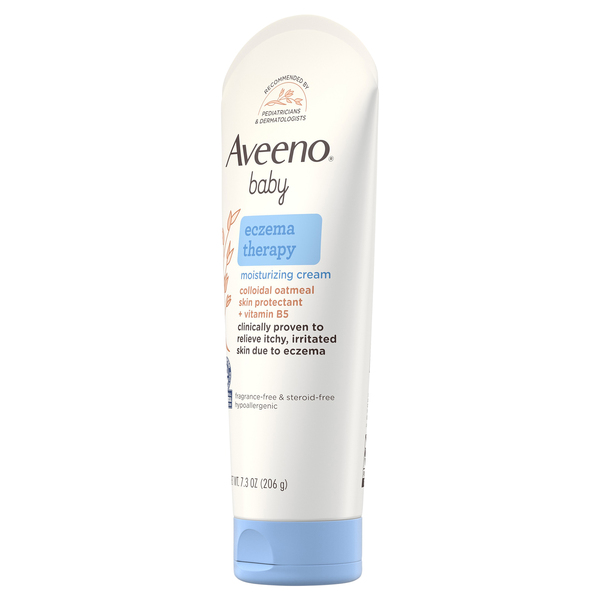 Aveeno Baby Eczema Therapy Moisturizing Cream Fragrance Free - 7.3 oz sqz