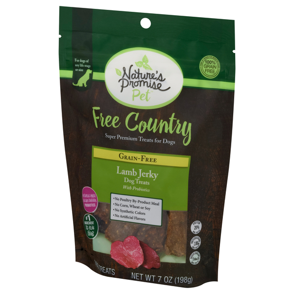 Nature s Promise Grain Free Lamb Jerky with Probiotics Dog Treats 7 oz bag Giant