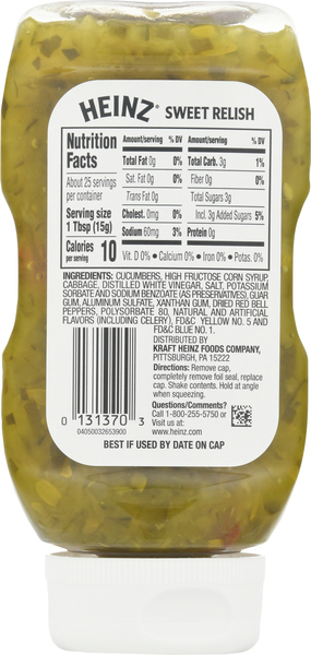 Heinz Relish Label