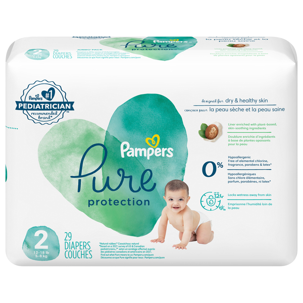 Pampers pure and honest diapers outlet