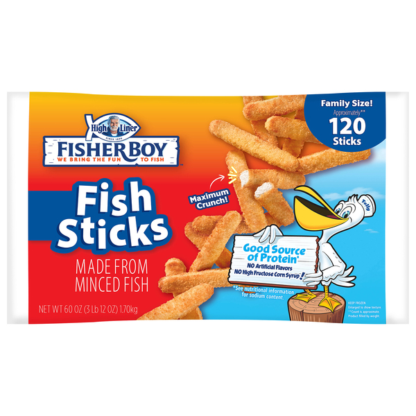High Liner Fisher Boy Fish Sticks Family Size - apx 120 ct Frozen