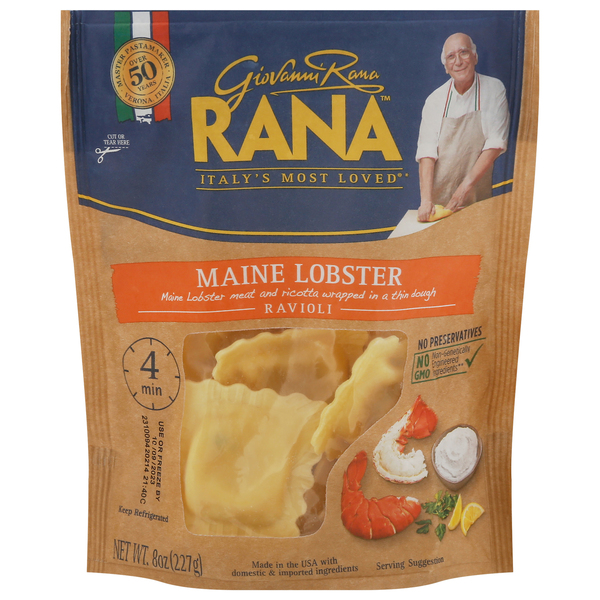 Giovanni Rana Ravioli Pasta Maine Lobster Fresh - 8 oz pkg