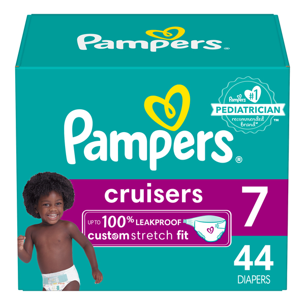 Pampers Couches Cruisers 360, taille 7, 44 couches - 44 ea