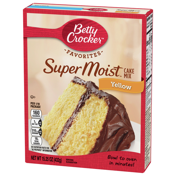 betty crocker yellow cake mix