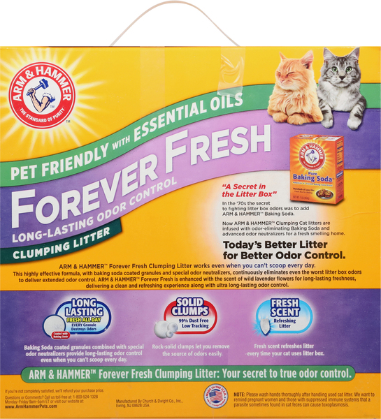 Arm Hammer Forever Fresh Clumping Lavender Scented Cat Litter 20 lb box Giant