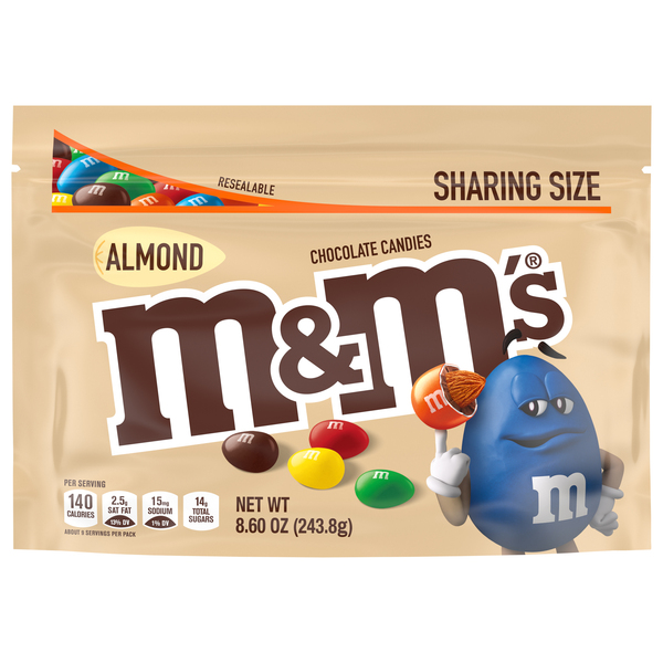 M&M's Milk Chocolate Candy Sharing Size - 10.7 oz Bag 