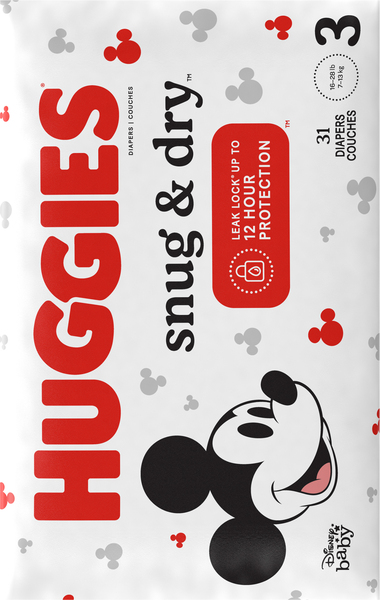 Huggies mickey mouse store diapers size 3