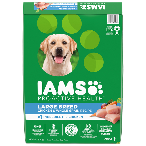 IAMS Proactive Health Large Breed Chicken Adult Dry Dog Food 15 lb bag Stop Shop