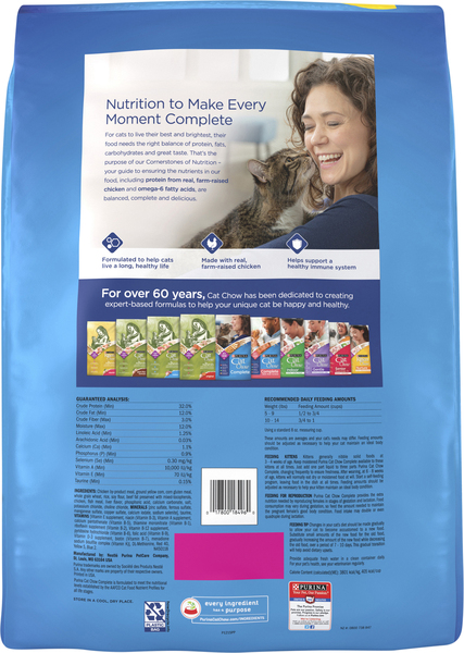 Purina Cat Chow Complete Chicken All Ages Dry Cat Food 20 lb bag Food Lion