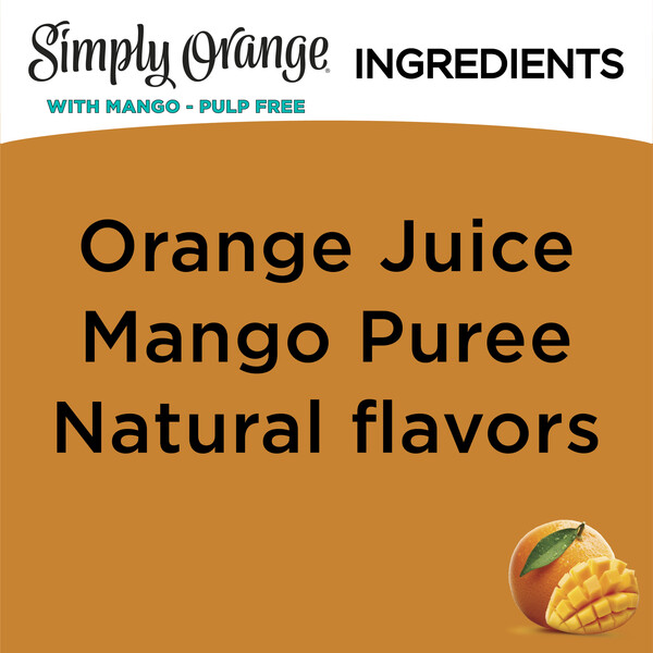 Simply orange mango on sale juice