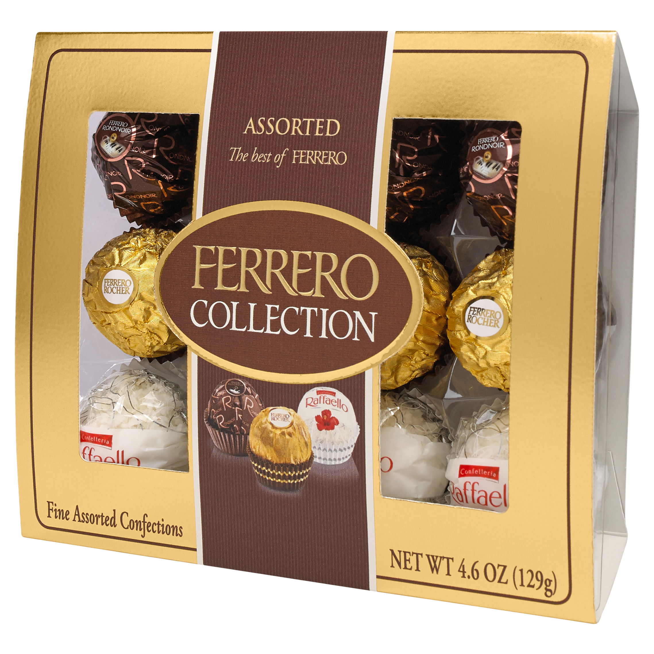 Ferrero Rocher Coffret Collection 24 pièces Rochers, Rond chocolat Noir,  Raffaello. 269g à prix pas cher