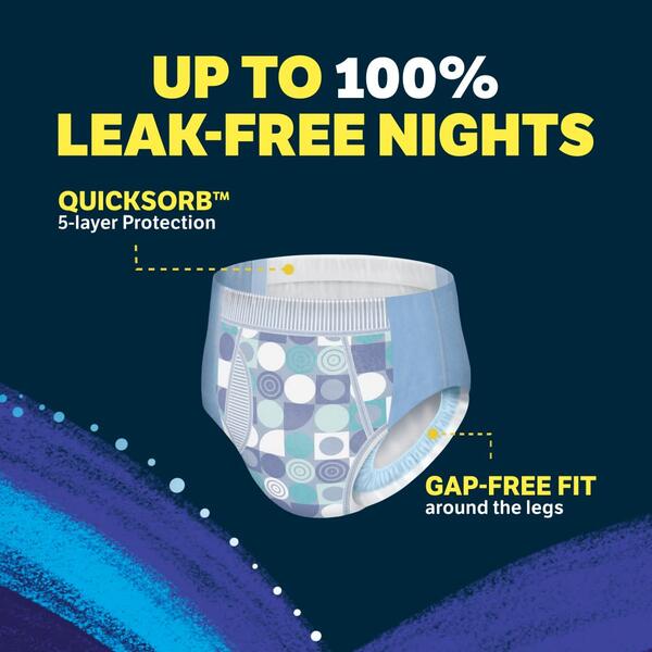 口コミ・レビューで人気商品を探そう GoodNites Boys L Nighttime Underwear 68-95 lb - 11 ct pkg おむつ用品