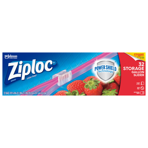 Ziploc Slider Gallon Storage Bags 32 ct box GIANT