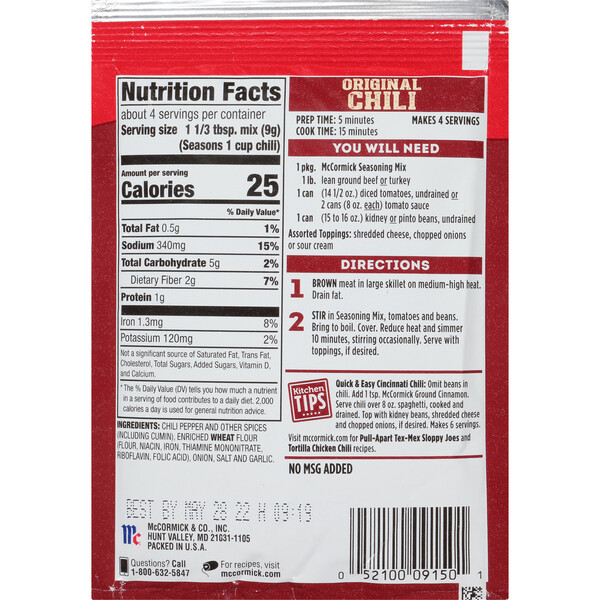 Chili seasoning packets cheap