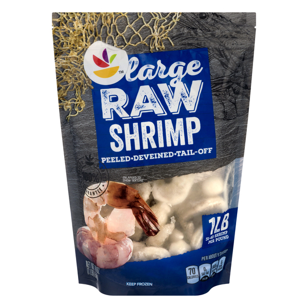 Save on Giant Cooked Tail-On Shrimp Extra Large 26-30 ct per lb