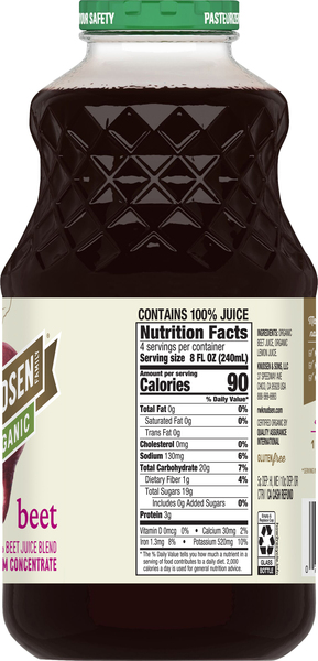 R.W. Knudsen Organic 100 Beet Juice 32 oz btl Food Lion