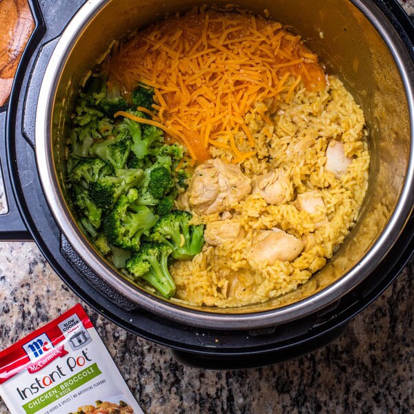 McCormick Instant Pot Seasoning Mix Packet Chicken Broccoli Rice