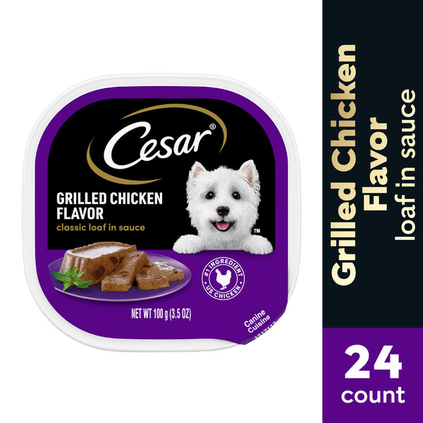 Cesar grilled chicken dog sales food