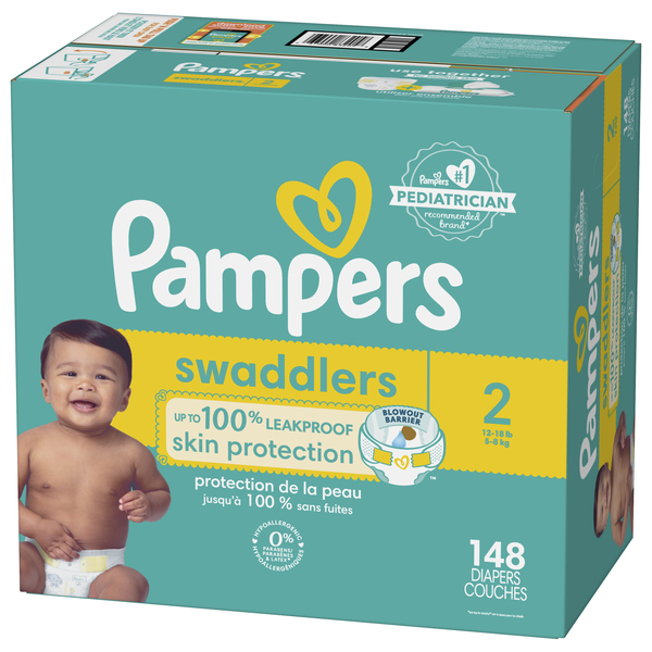 Pampers cheap swaddlers 148